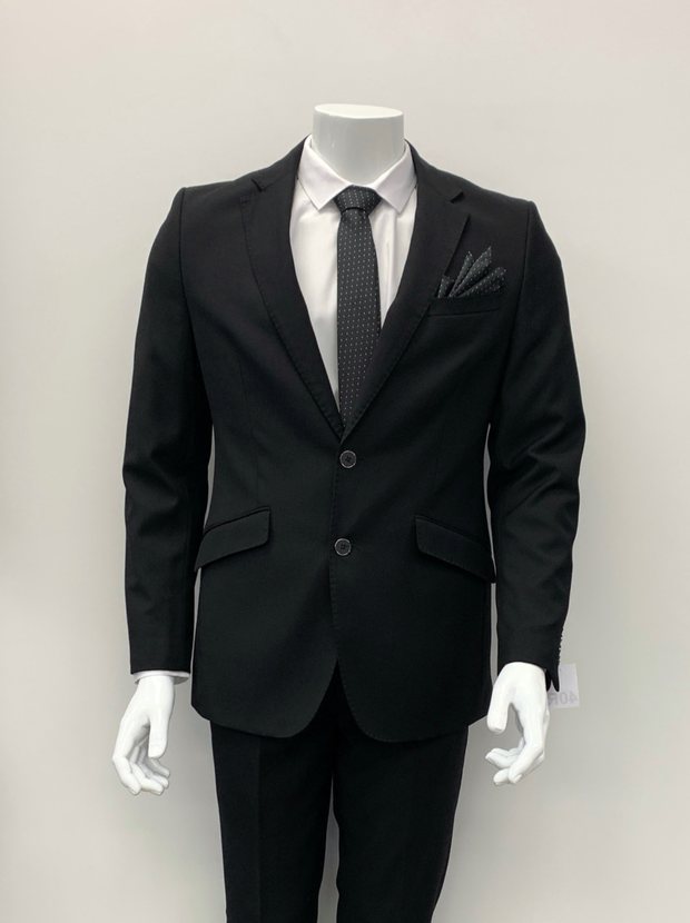 Classic black hire suit