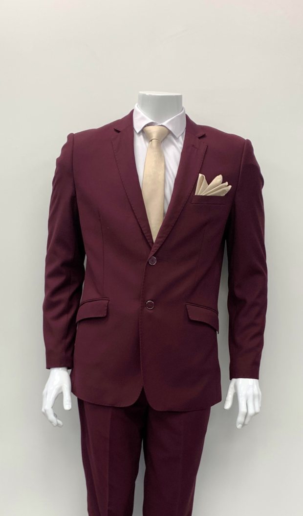 Maroon hire suit