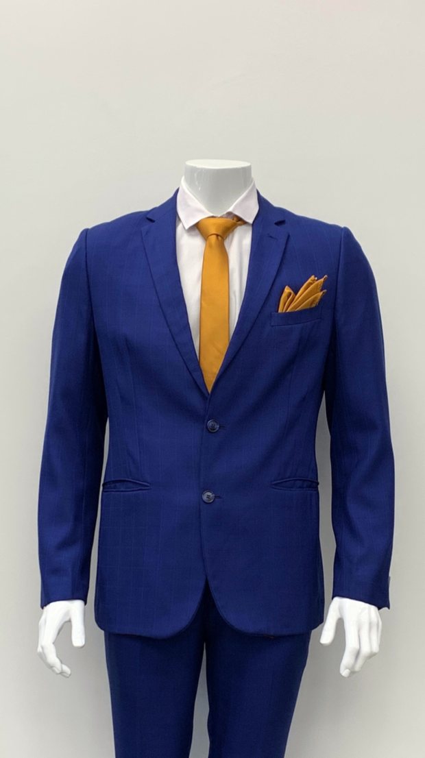 Royal blue hire suit